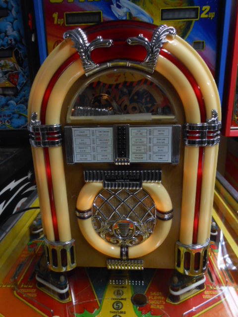 Mini Wurlitzer Bubbler Jukebox Replica Cassette Player Collectible